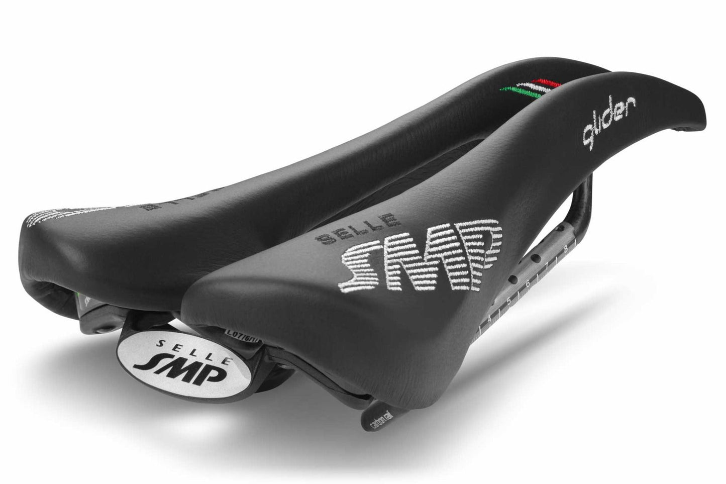 Selle SMP Glider Pro Saddle with Carbon Rails, Black