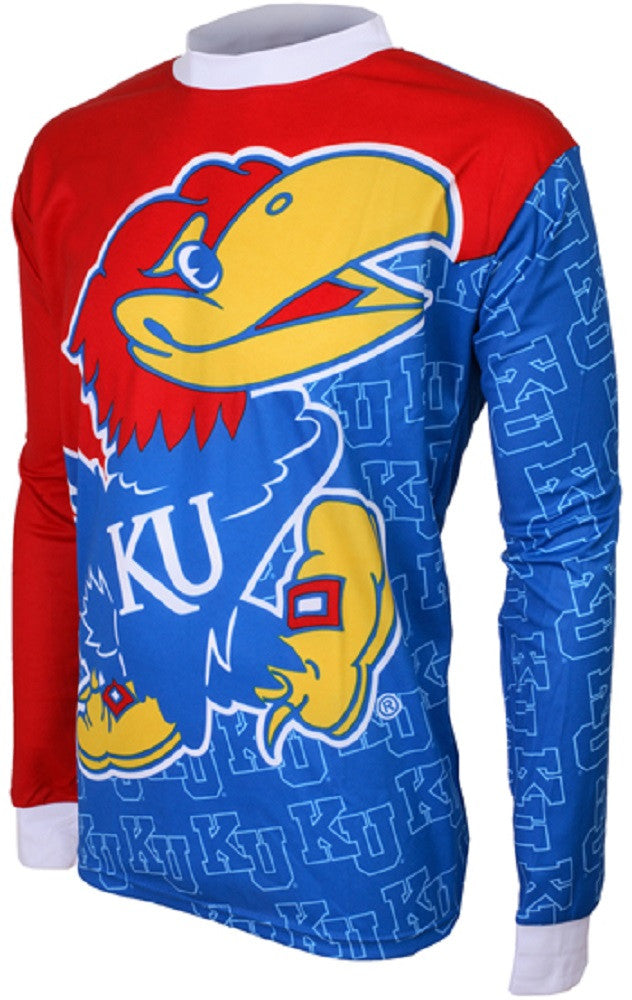 Kansas University Jayhawks Men's MTB Cycling Jersey (Small)