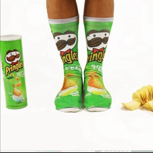 Men's Odd Sox Pringles Sour Cream Crew Socks
