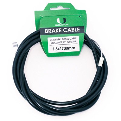 UltraCycle Universal Brake Cable and Housing,1.5mm, 1700mm, Galvanized, Universal