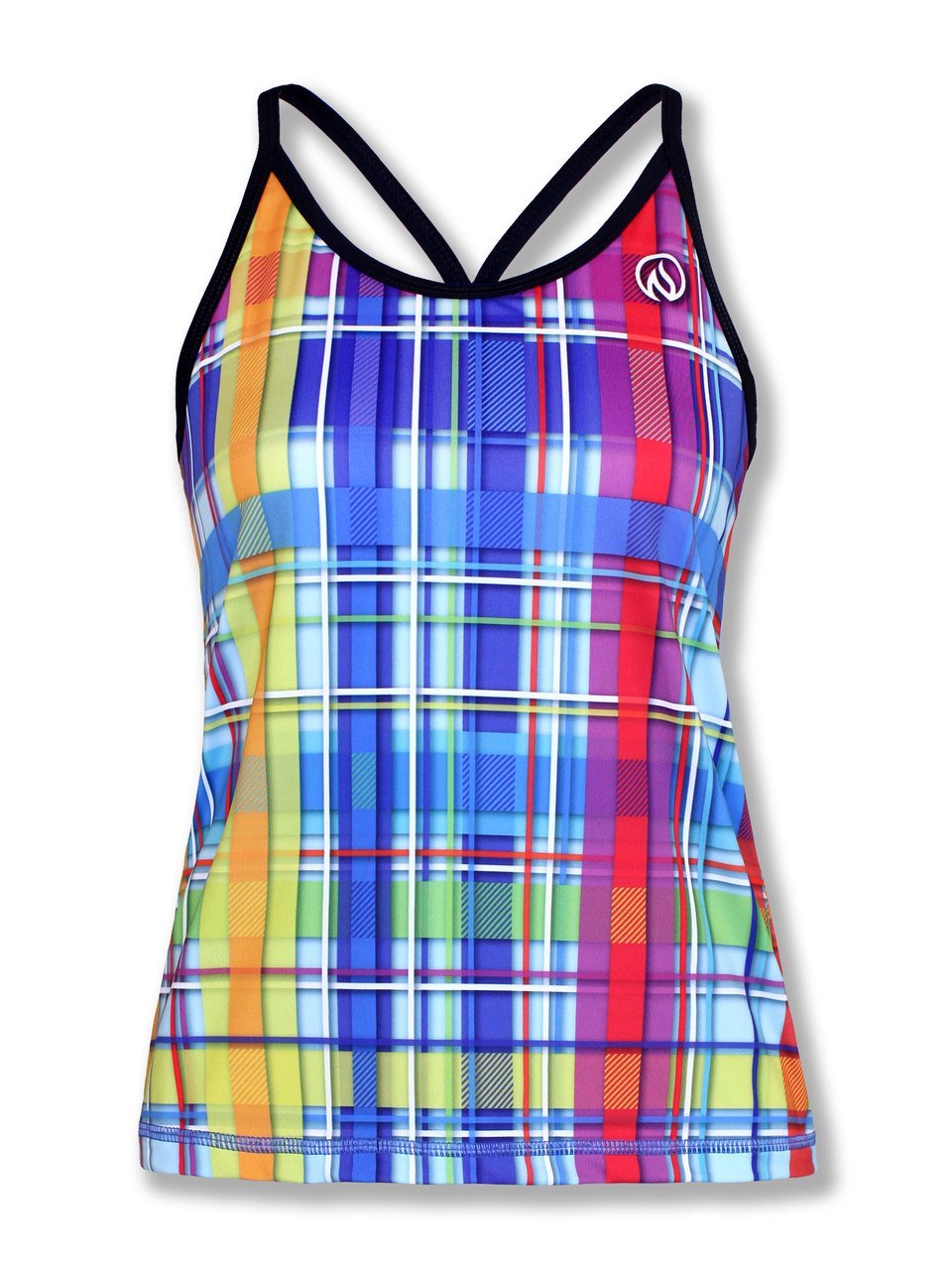 INKnBURN Women's Rainbow Plaid Camisole (X-Small)