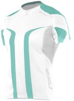 2XU Elite Sublimated Cycle Jersey Female White/Watermelon X-Small