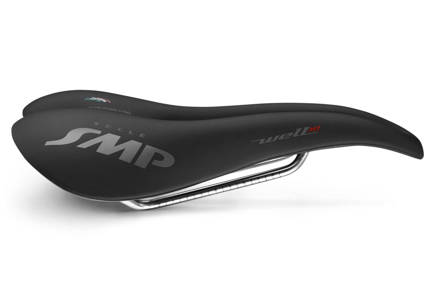 Selle SMP Well M1 Bicycle Saddle (with Steel Rails) Black