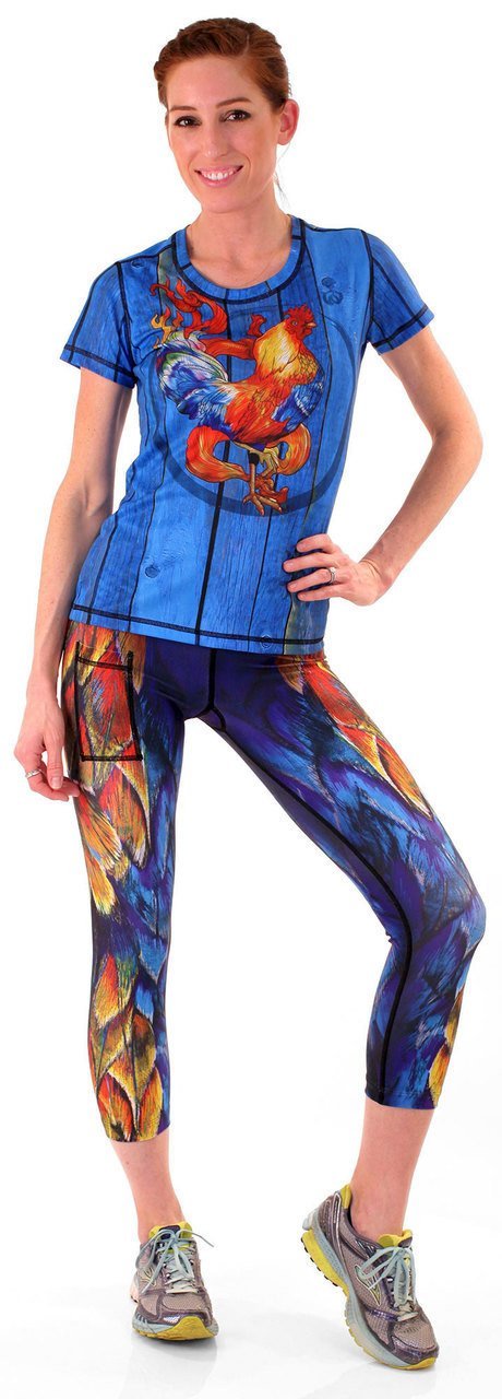 INKnBURN Women's Fire Rooster Tech Shirt - Triathlete Store