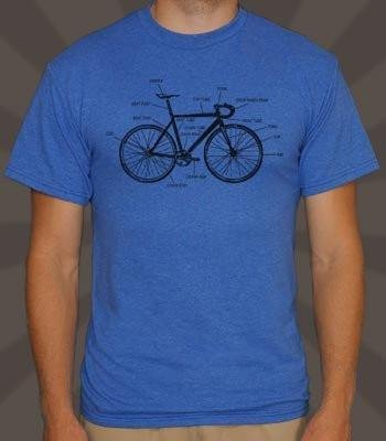 Men's Bike Anatomy T-Shirt (2XL, 3XL)
