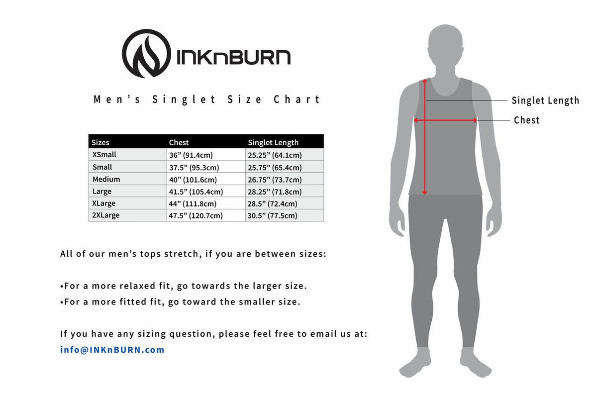 INKnBURN Men's Pineapple Singlet (L, 2XL)
