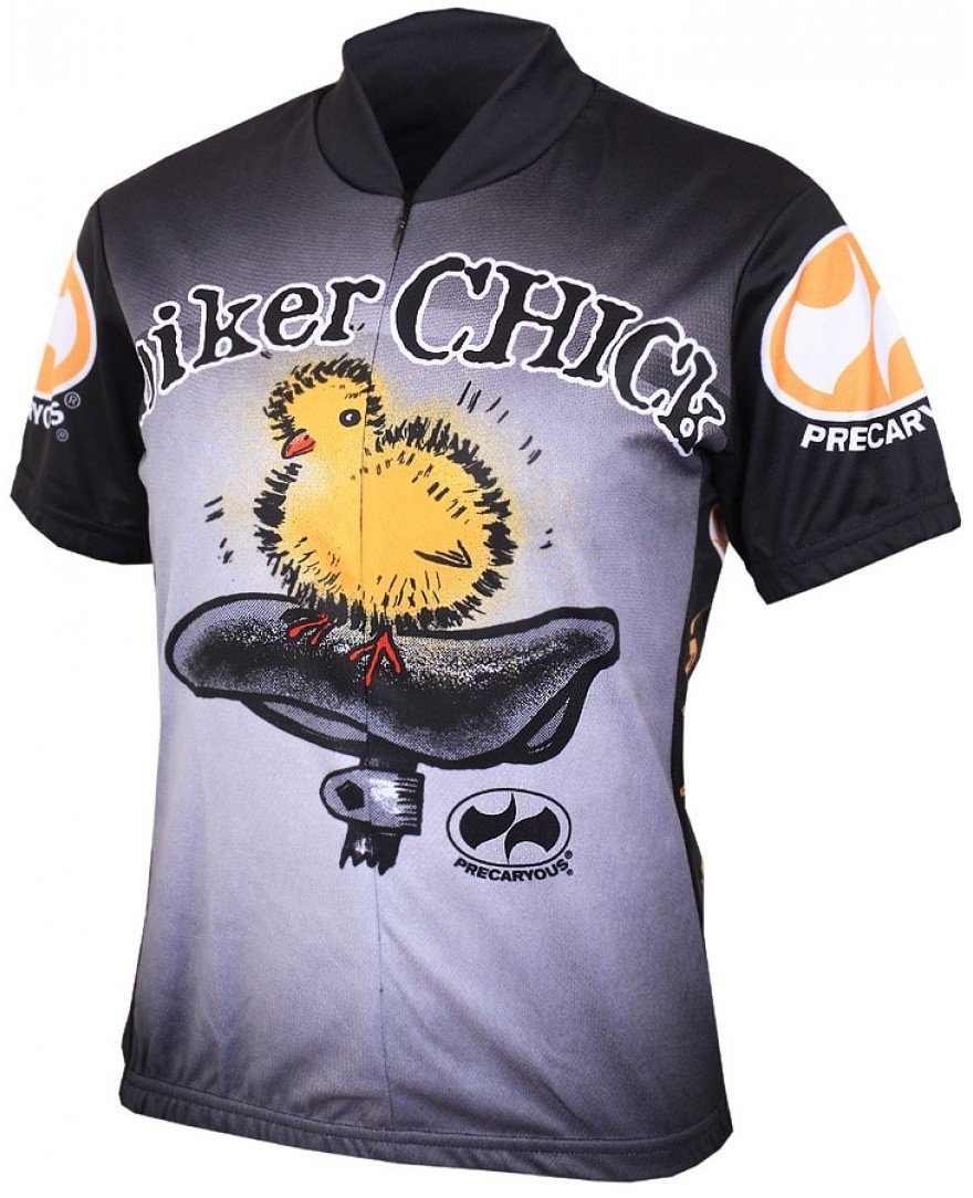 Biker Chick Cycling Jersey, Black, Small