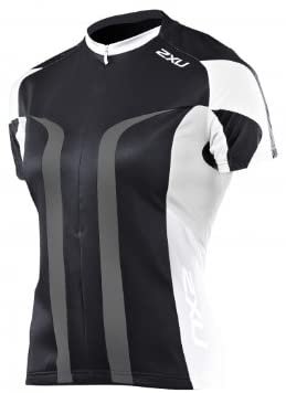 2XU Elite Sublimated Cycle Jersey Female White/Watermelon X-Small