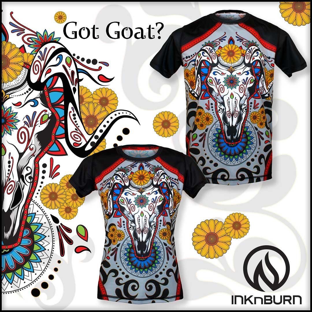 INKnBURN Women's Got Goat? Tech Shirt (X-Small)
