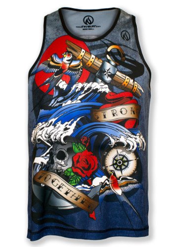 INKnBURN Men's Anchor Singlet (2XL)