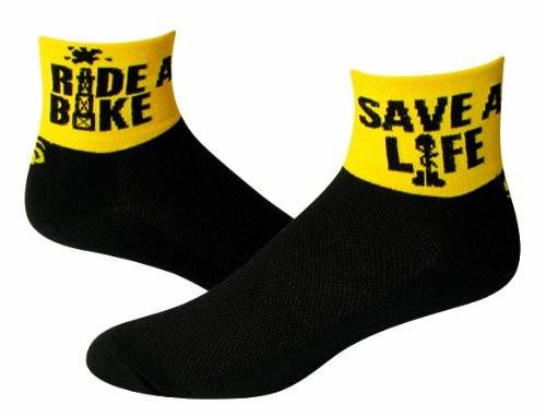 SOS Ride a Bike - Save a Life Socks