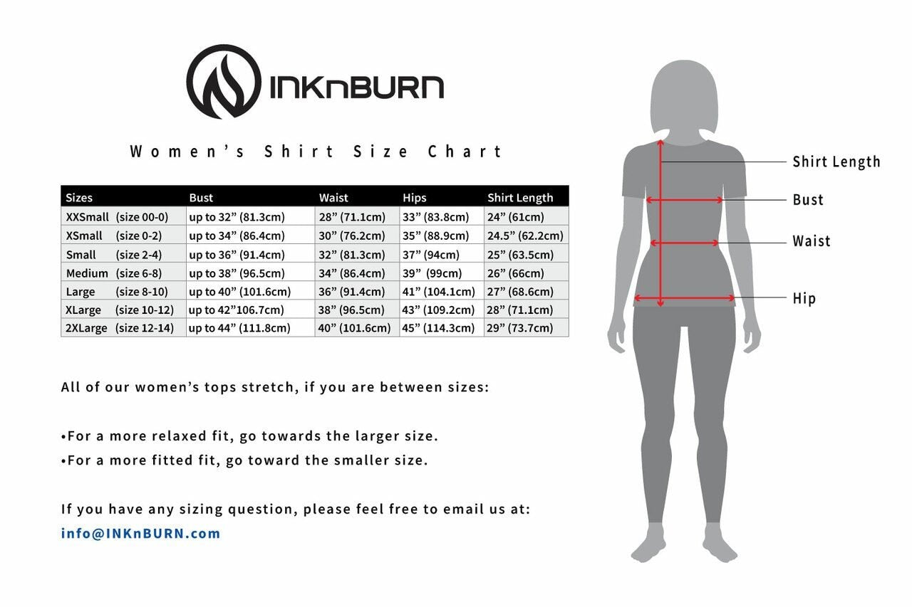 INKnBURN Women's Dimensional Tech Shirt (X-Small)
