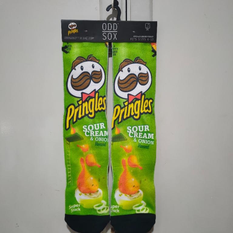 Men's Odd Sox Pringles Sour Cream Crew Socks