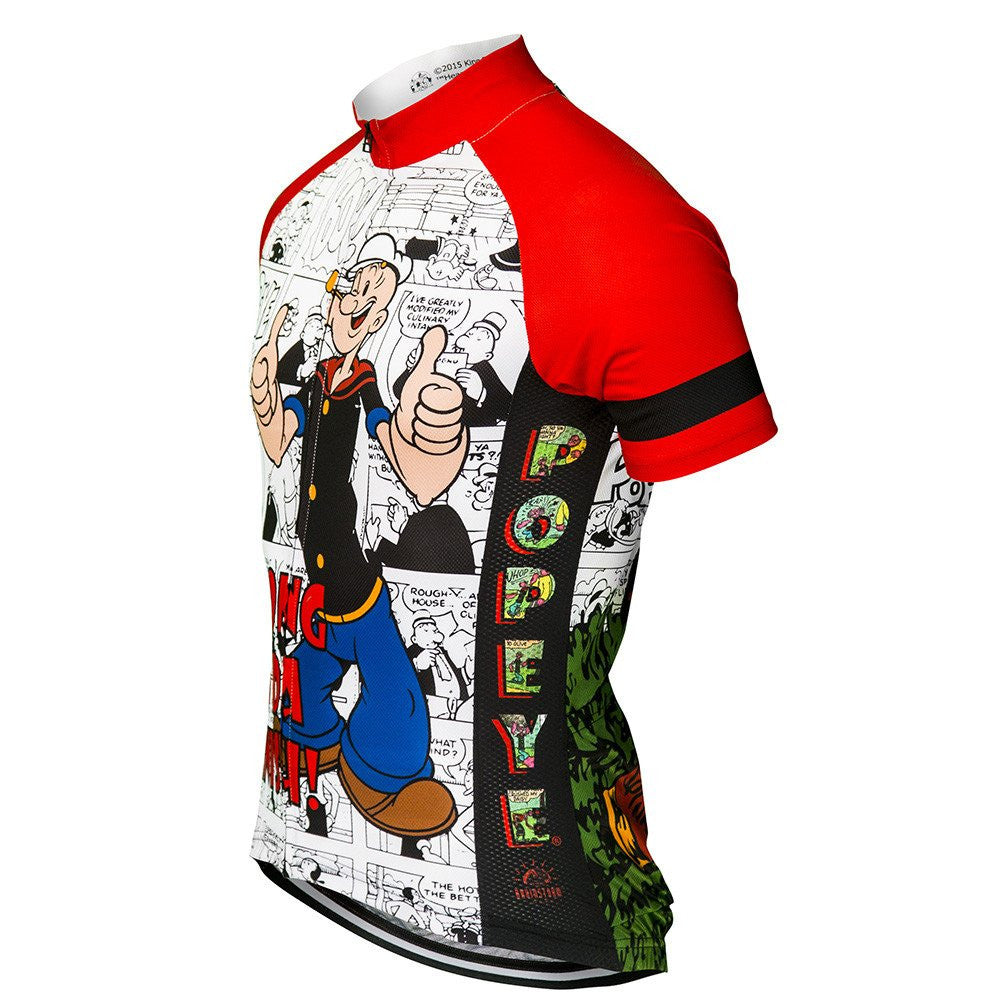 Popeye Strong to da Finish Men's Cycling Jersey (M, L, 2XL)