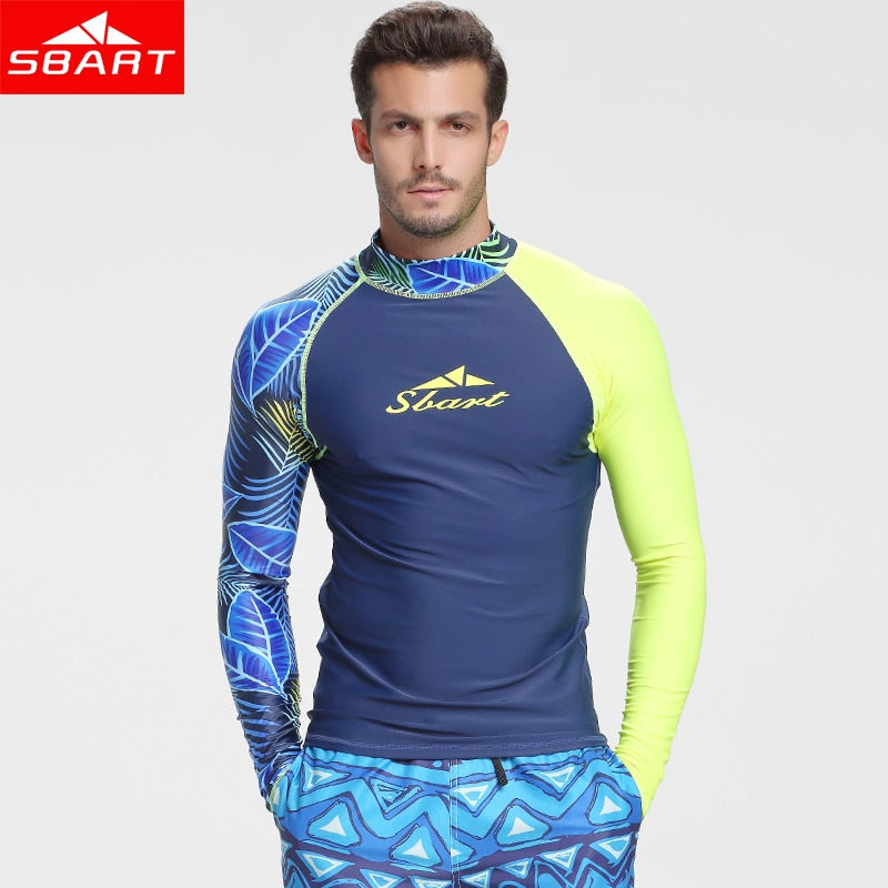 SBART Men's Long Sleeve Rash Guard