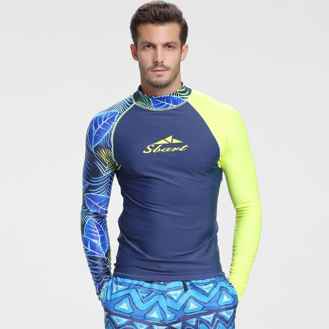 SBART Men's Long Sleeve Rash Guard