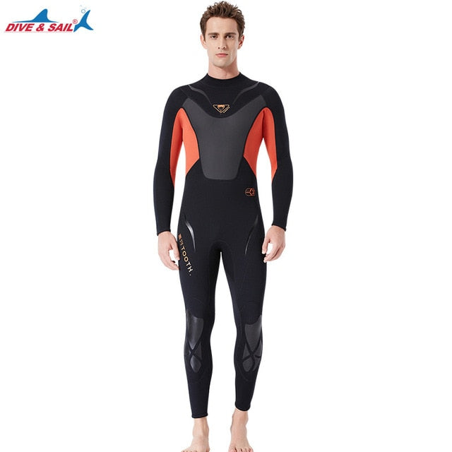 3mm Men's DIVE&SAIL Neoprene Triathlon Full Wetsuit