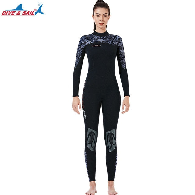 3mm Men's DIVE&SAIL Neoprene Triathlon Full Wetsuit