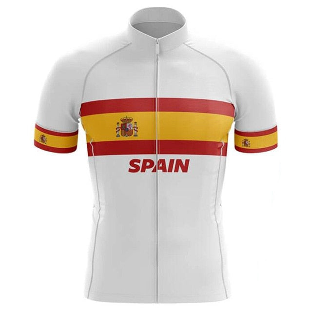 2020 Spain Men's Cycling Jersey Short Kit