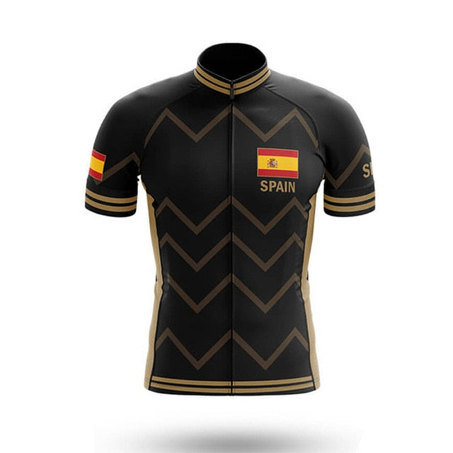 2020 Spain Men's Cycling Jersey Short Kit