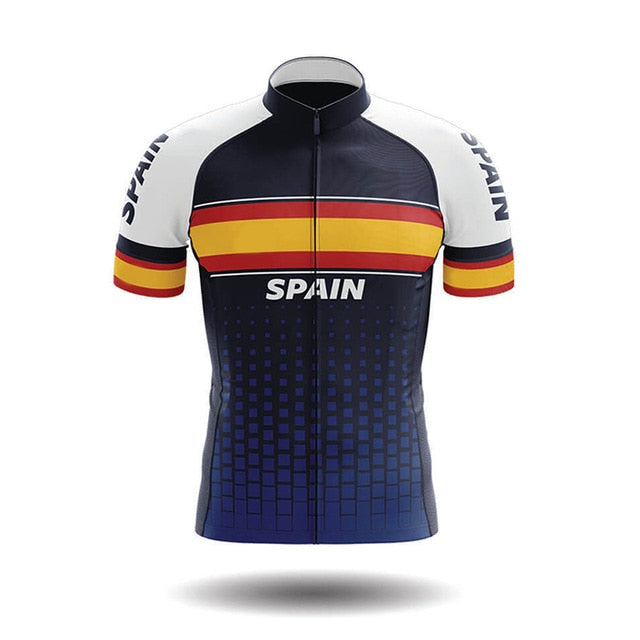 2020 Spain Men's Cycling Jersey Short Kit