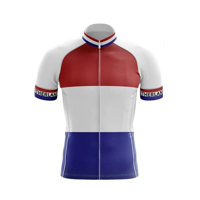 Netherlands Men's Cycling Jersey Bib Short Kit