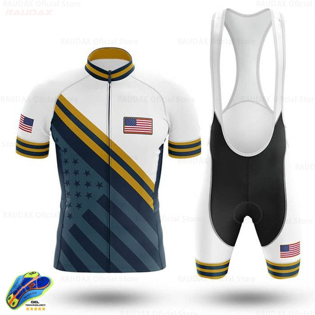 2020 USA Men's Cycling Jersey Short Kit