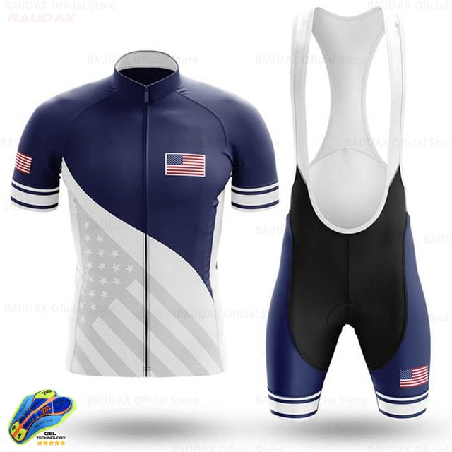 2020 USA Men's Cycling Jersey Short Kit