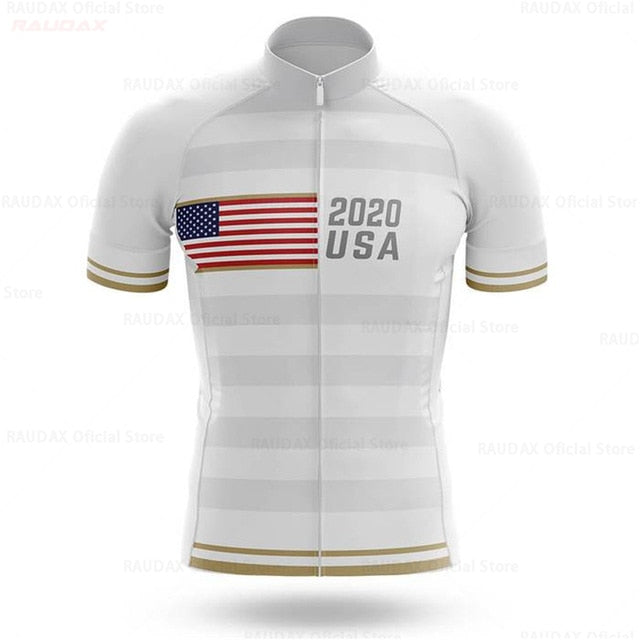 2020 USA Men's Cycling Jersey Short Kit