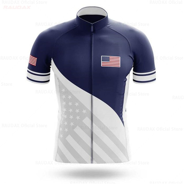 2020 USA Men's Cycling Jersey Short Kit