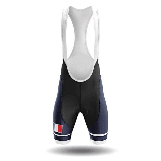 France Men's Cycling Jersey Short Kit