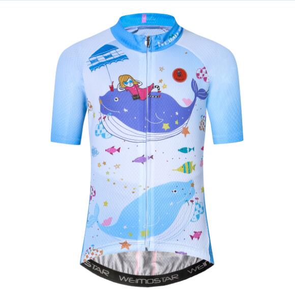 Children's Cartoon Cycling Jersey