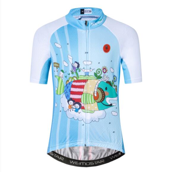 Children's Cartoon Cycling Jersey