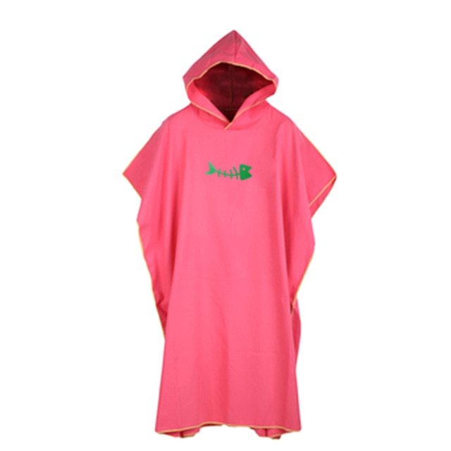 Unisex Change Robes Poncho Quick-dry Hooded Towel Sweat-absorbent Swim Robe Summer Beach Pool Swimming #N