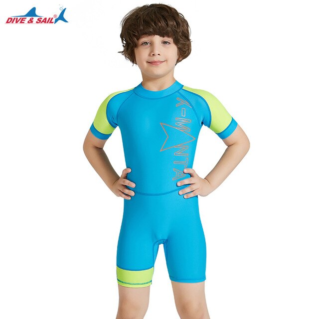 Kids One Piece Surfing UV Protection Neoprene Wetsuit