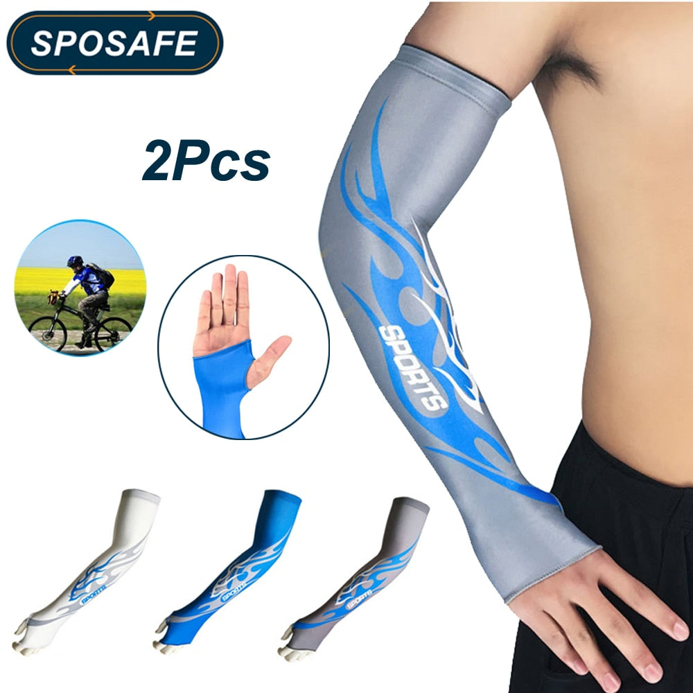 Arm Cooler with Anti-UV Sun Protection Compression Sleeves