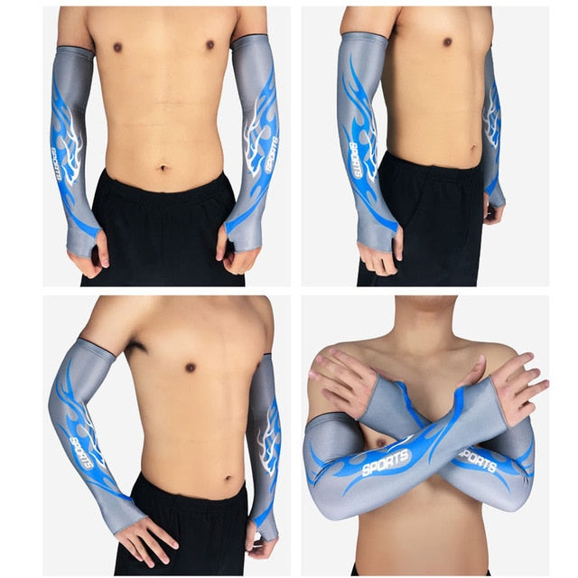 Arm Cooler with Anti-UV Sun Protection Compression Sleeves
