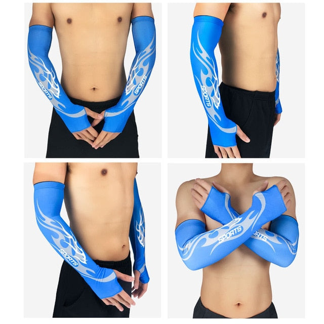 Arm Cooler with Anti-UV Sun Protection Compression Sleeves