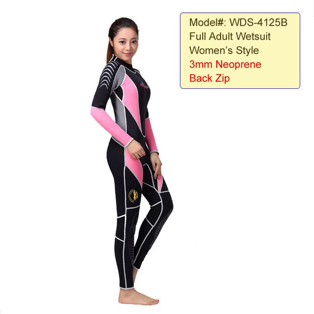 Men's and Women's 3 Reactor 3 mm Back Zip Neoprene Full Triathlon Wetsuit