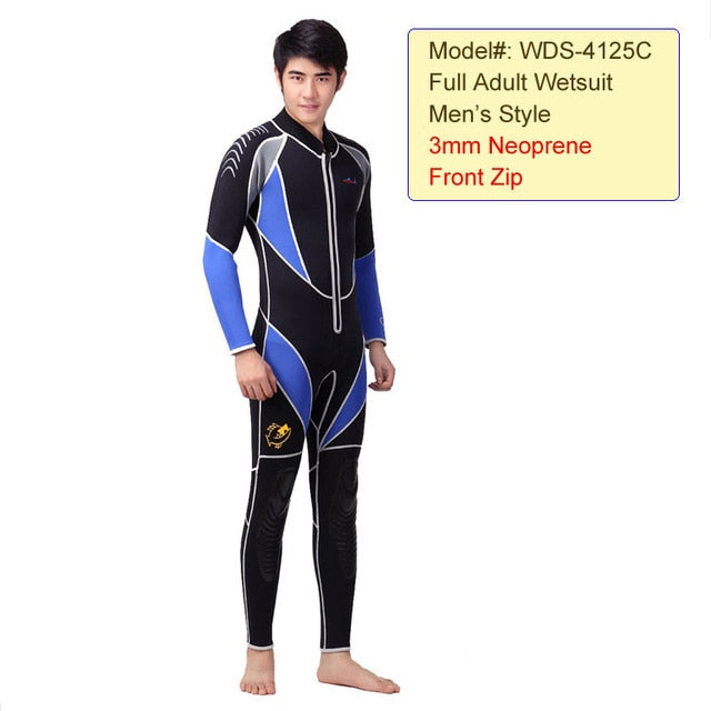 Men's and Women's 3 Reactor 3 mm Back Zip Neoprene Full Triathlon Wetsuit