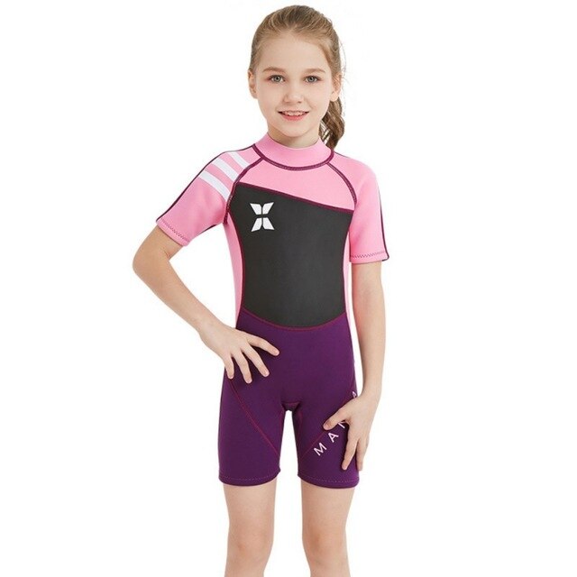 Boys And Girls Neoprene/Nylon Shorty Wetsuit