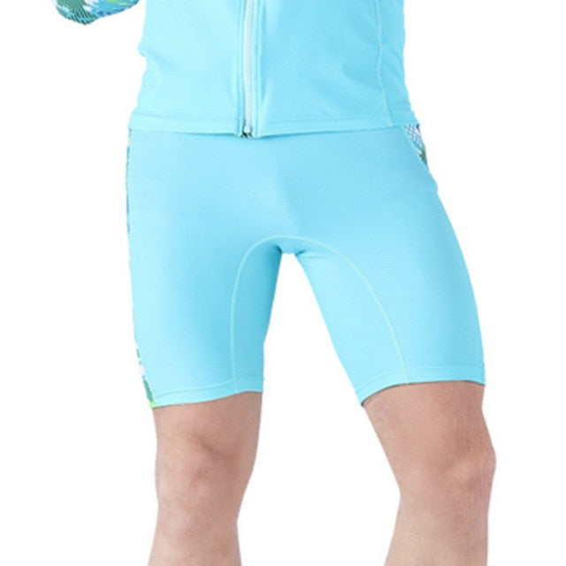 SABOLAY Compression Men's Rash Guard Swimsuit Hooded Shirt with Zipper