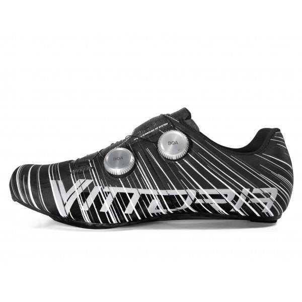 Vittoria Revolve Road Cycling Shoes - Silk Matte Black (with Silver Boa)