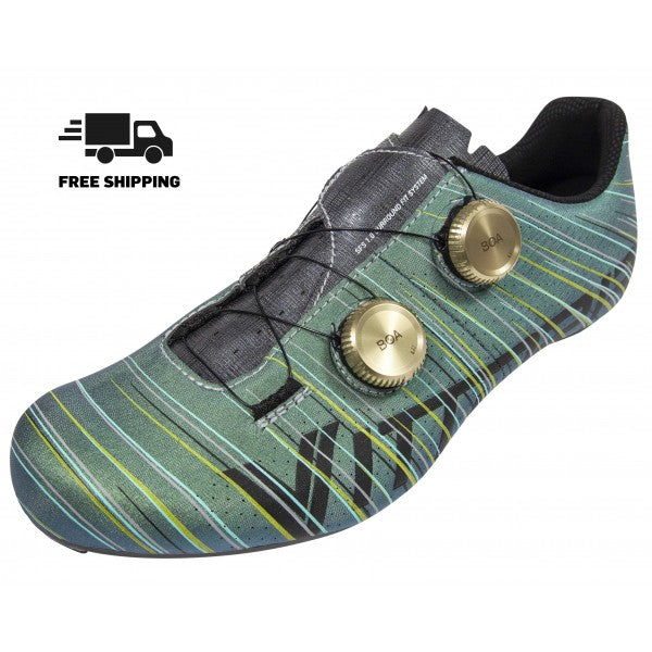 Vittoria Revolve Road Cycling Shoes - Silk Green (FCT Carbon Sole)