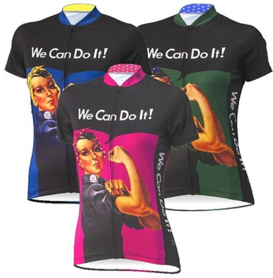 Rosie the Riveter Women's Cycling Jersey (S, M, XL, 2XL)