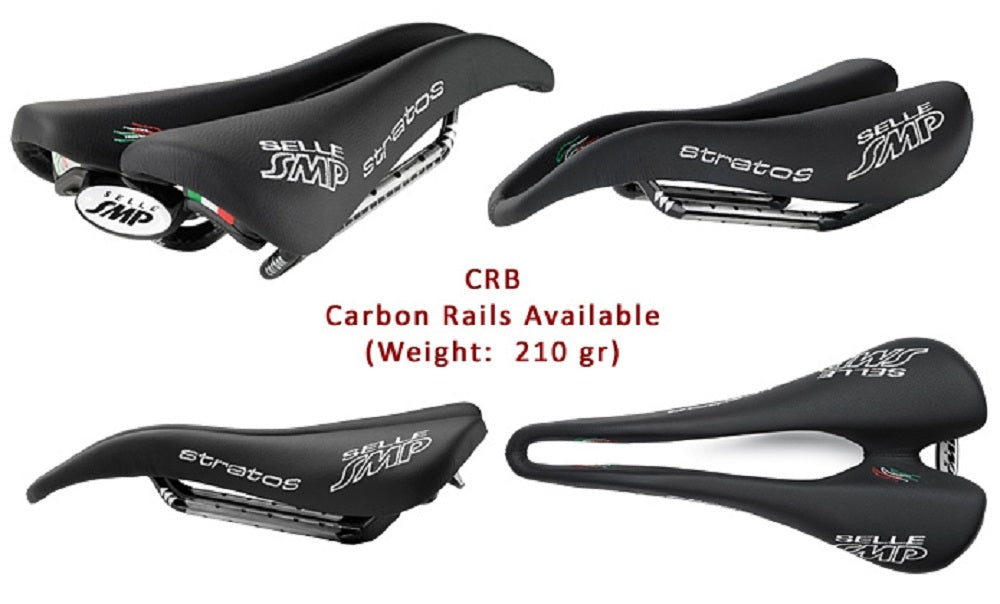 Selle SMP Stratos Pro Saddle with Carbon Rails