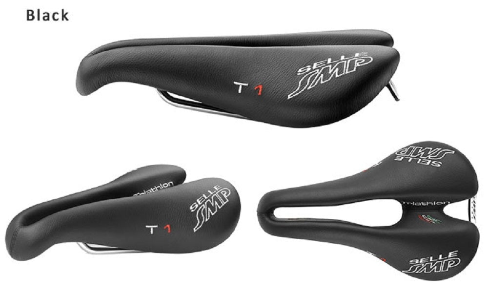 Selle SMP TRIATHLON Bicycle Saddle Seat - T1 with Steel Rails
