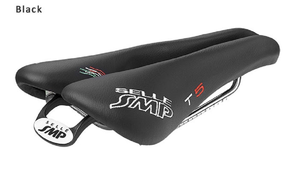 Selle SMP T5 Triathlon Bicycle Saddle with Steel Rails