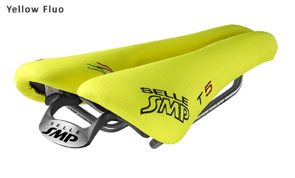 Selle SMP T5 Triathlon Bicycle Saddle with Steel Rails