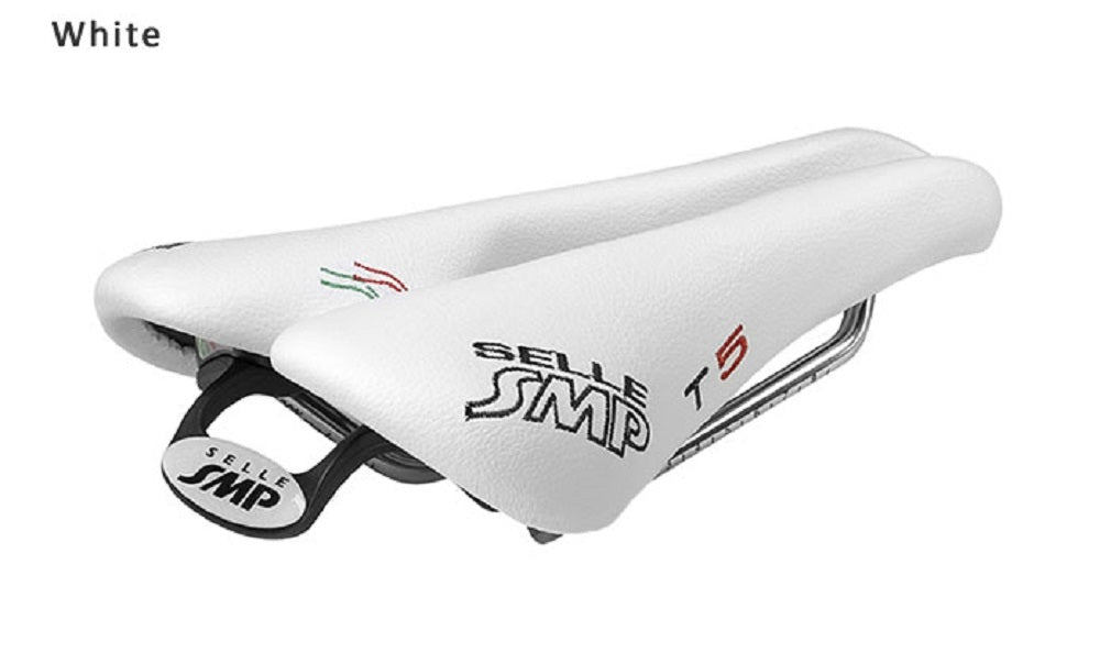 Selle SMP T5 Triathlon Bicycle Saddle with Steel Rails